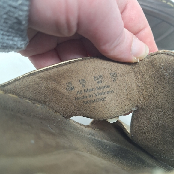 Natural Soul Naturalizer Gold Metallic Stone Jeweled Wedge Sandals Boho Size 10 - Picture 7 of 10